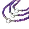 Vintage Natürliche Lavendel Natürliche Amethyst Halskette Design Sinn Perlenanhänger Schlüsselbein Kette Pullover Kette