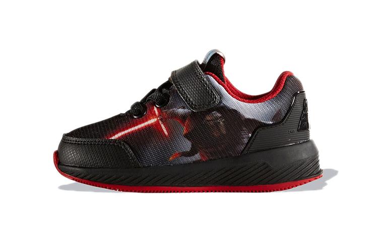 Star Wars x Adidas El I Устойчивые к истиранию Устойчивые к истиранию Низкие детские кроссовки Черный Красный Для младенцев и малышей BA9397 21