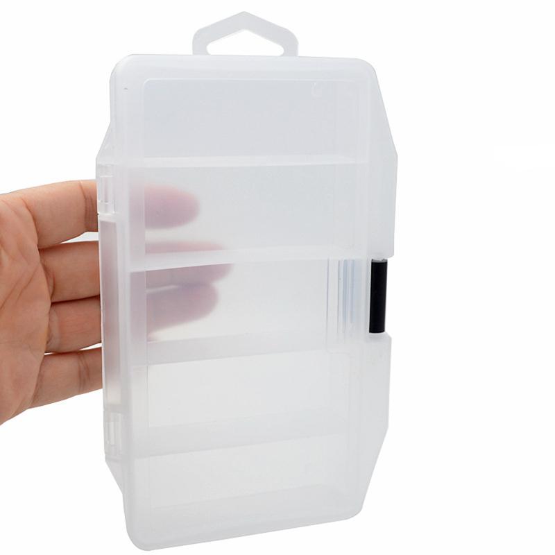 Fishing Tackle Box Large 5 Grid Lightweight Thickened Frosted Fish Hook Bait Accessories Storage