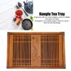 Kungfu Tea Tray Chinese Gongfu Tea Tray Drainage Water Storage Wood Tea Table with Drain Pipe