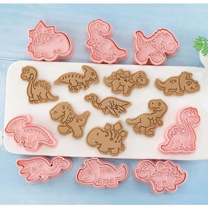 Dinosaur Stamp Cutters Molds 8pcs
