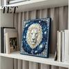 Adults Faux Pearl Painting Kit DIY Kit, 12 Constellation Rhinestone Art Set for Beginners Beginners, Handmade Wooden Frame Fake Wall Decoration