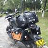 50L Waterproof Motorcycle Saddle Bag Rear Seat Tail Touring Motorcycles With PVC Material Fluorescent Green Orange