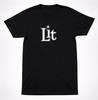 Lit Star Logo Shirt - 90er Alternative Rock Minimalistisches Schwarzes T-Shirt