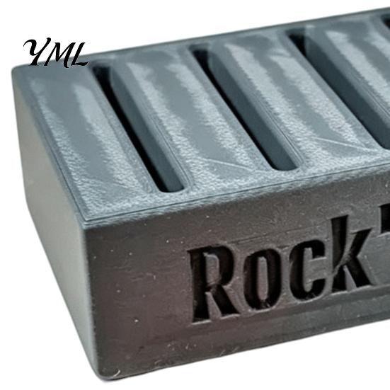 Rock Themed Desktop Decor 3D Printed Guitar Pick Holder, Multi Slot Storage Display Musician Desk Accessories Box, Organizer, Gift for Players & Music