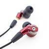 Radius HP-NHR31 Earphones: Hi-Res Compatible MMCX Re-Cable, Ne VOLT Series, Deep Bass Model HP-NHR31R (1. Single Item, Red)