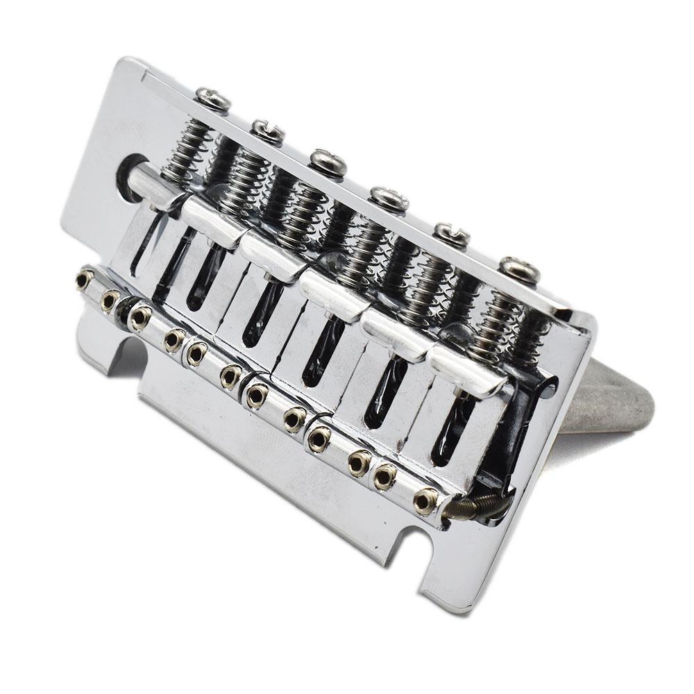 Silver/Black Vintage Electric Guitar Double Locking Tremolo Bridge System