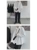 Men's Long-Sleeve White Shirt: College Style, Loose Fit, Korean Trend