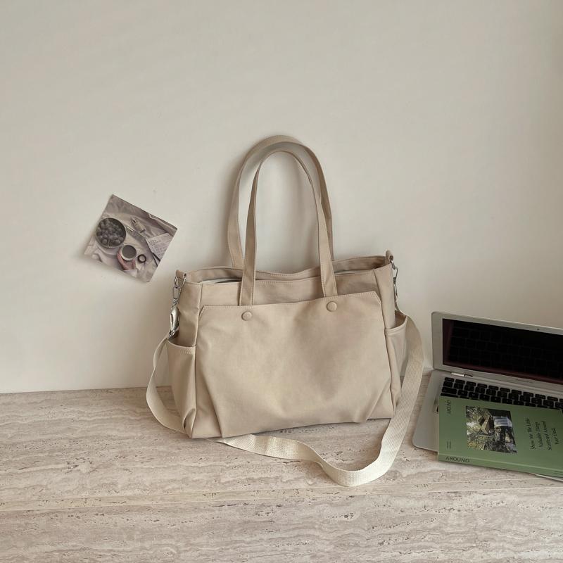 Large Capacity Nylon Tote Bag for Women Lightweight Shoulder Crossbody Handbag Casual Work Travel Purse