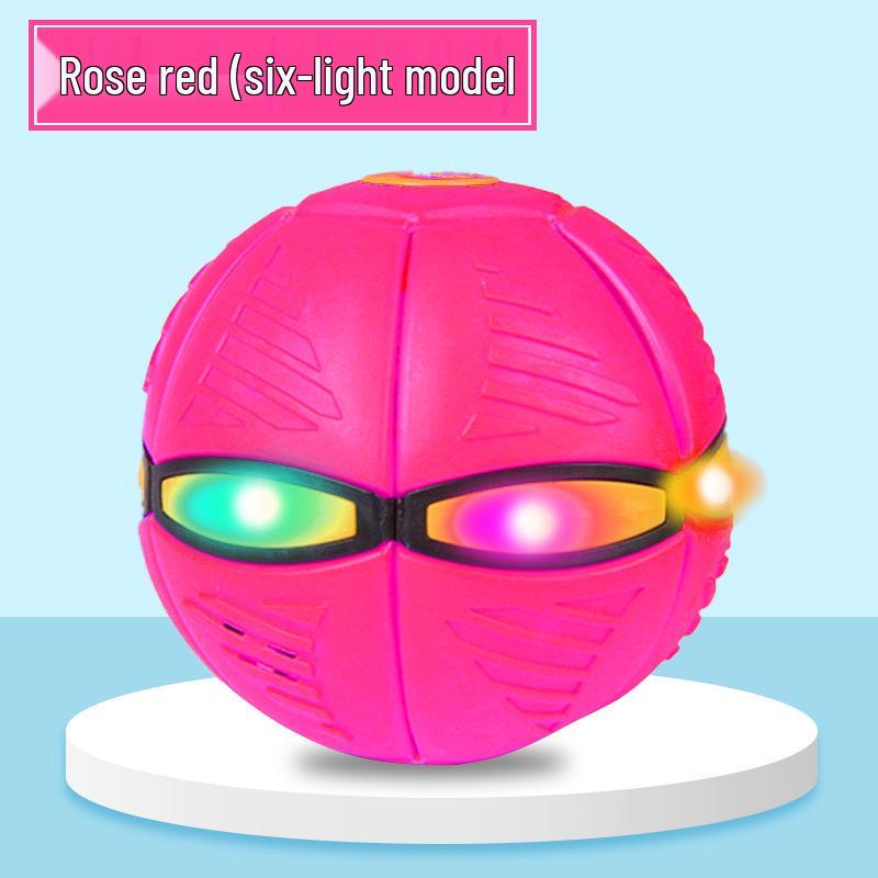 Elastic Magic Flying Saucer: Foot-Powered Transforming Stomp Ball Toy for Kids – Outdoor Sports & Educational Fun