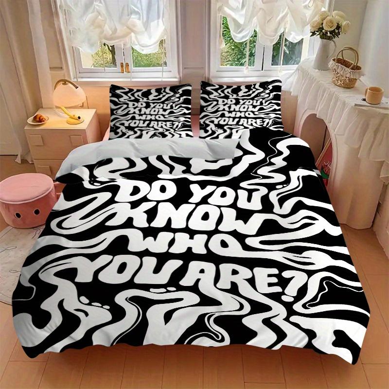 3pcs Colorful Cats Bedding Set, Ideal for Home Use, Suitable for Bedroom Decor (1*Duvet Cover + 1/2*Pillowcases, No Core) yy250821232