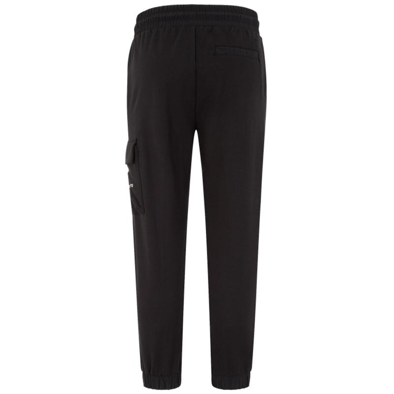 Calvin Klein Letter Print Drawstring Cuffed Knit Joggers Men bottoms Black J323184BEH
