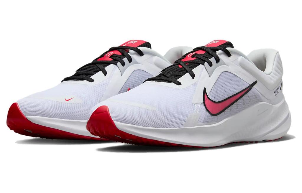 Nike Quest 5 White Light Smoke Grey Black Fire Red