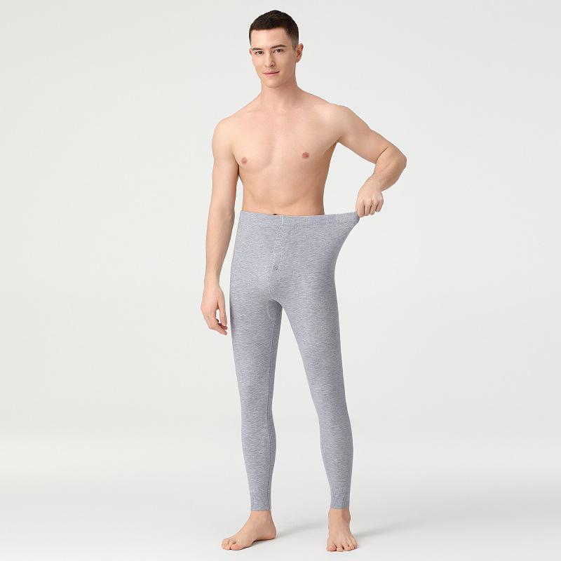 Unisex Thin Wool Knit Base Layer Pants: High Waist, Warm & Thick for Autumn/Winter