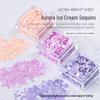 Dreamy Macaron Aurora Ice Cream Hexagonal Sequins: Colorful Dopamine Candy Nail Art Accessories