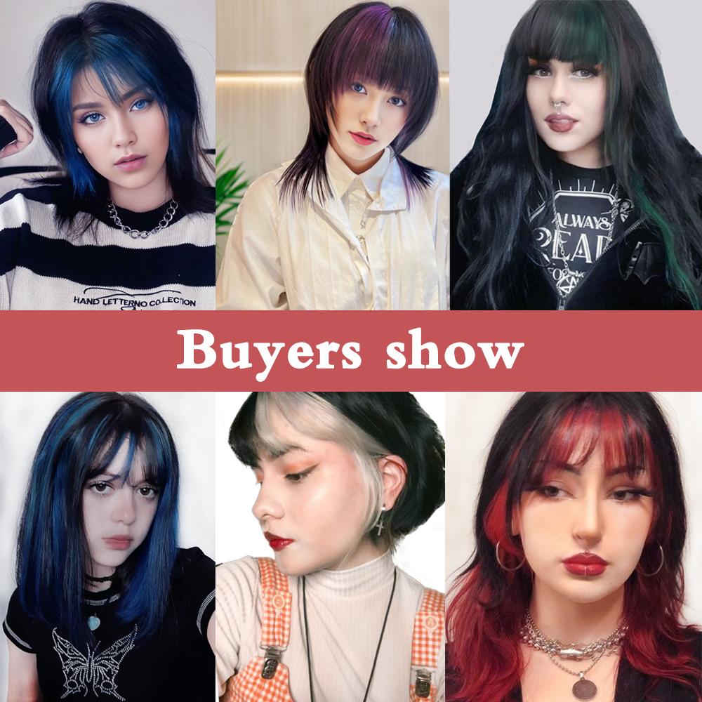 Synthetic Two-card Fixed Small Wig Bangs In Multi-colors Hair Extensions Natural Hair Accessories For Women Wear