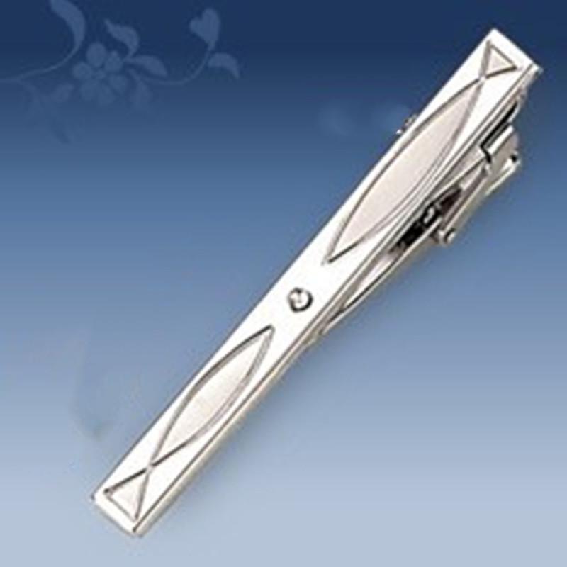 Men's Geometric Frosted Tie Clip - Stylish & Personalized Business Accessory