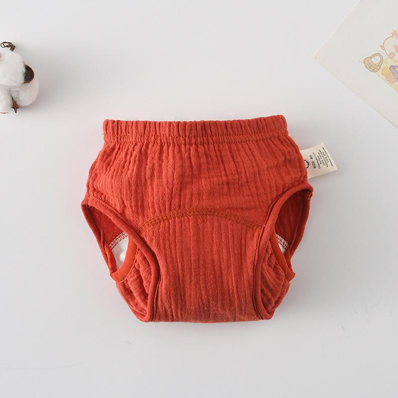 Korean Style Winged Baby Gauze Pull-up Pants: Pure Cotton Diaper Cover & Training Pants