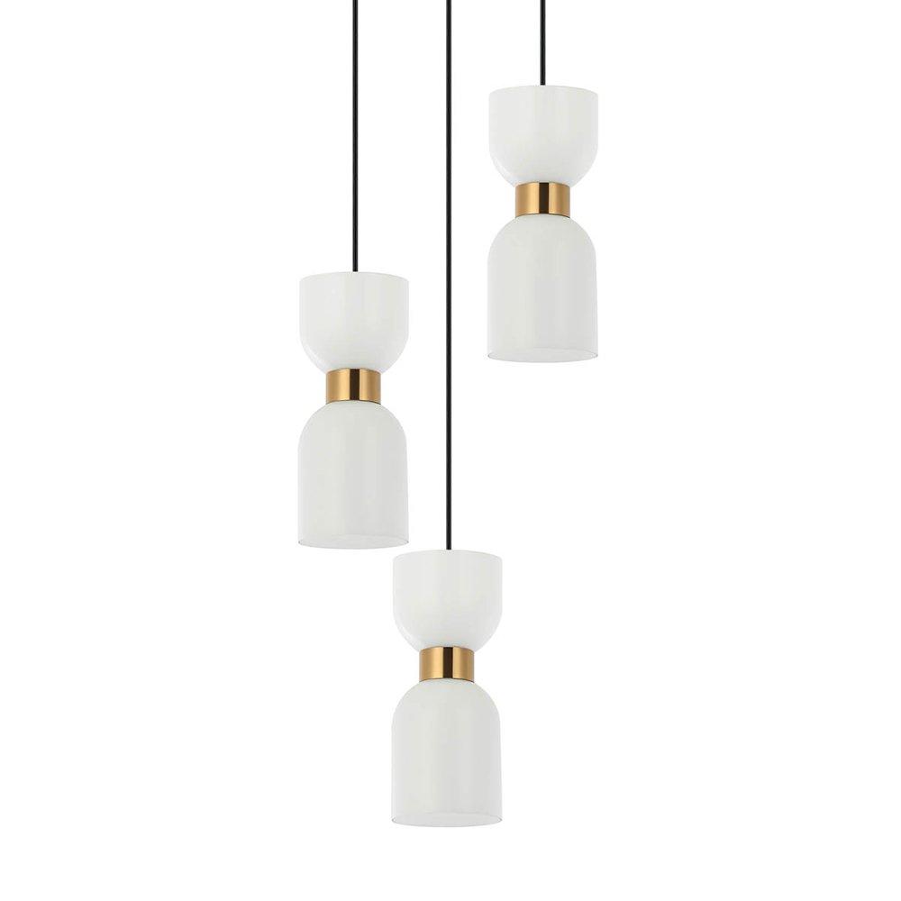 Lampa Wisząca MONZA PND-57602-3-BK+BRO Italux