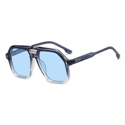 Classic Rivet Arrow Double Bridge Pilot Sunglasses Women For Men Vintage Sun Glasses Punk Popular Outdoor Driving Eyeglasses Uv