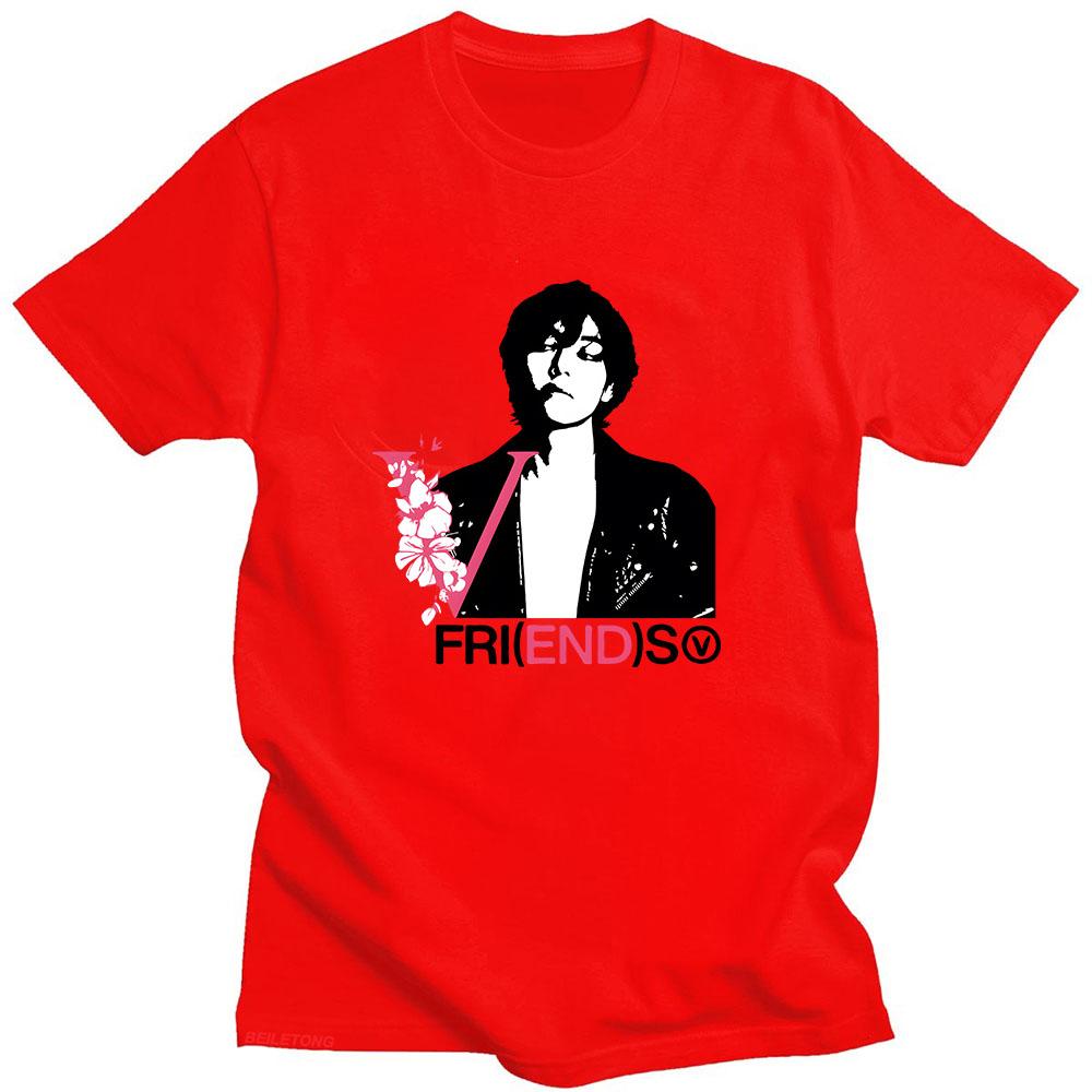 Miękki Taehyung Piątek(koniec)s Koszulki Koreańska Moda Letnie Damskie Koszulki z Nadrukiem Graficznym Bawełniane Krótki Rękaw Dziewczęce Koszulki