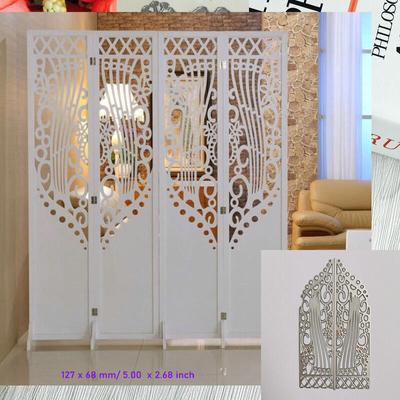 Koronkowe wykrojniki do drzwi metalowy szablon DIY Scrapbooking papier do albumów karty tłoczenie Craft Die Cut Frame