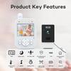 Smart Baby Monitor with Temperature and Voice Intercom