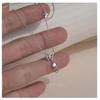 Moonlight Glazed Butterfly Necklace in S925 Sterling Silver - Sweet Heart Tassel Clavicle Chain