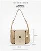 2024 Genuine Leather Lindy Handbag: Stylish, Large-Capacity Shoulder Bag for Women