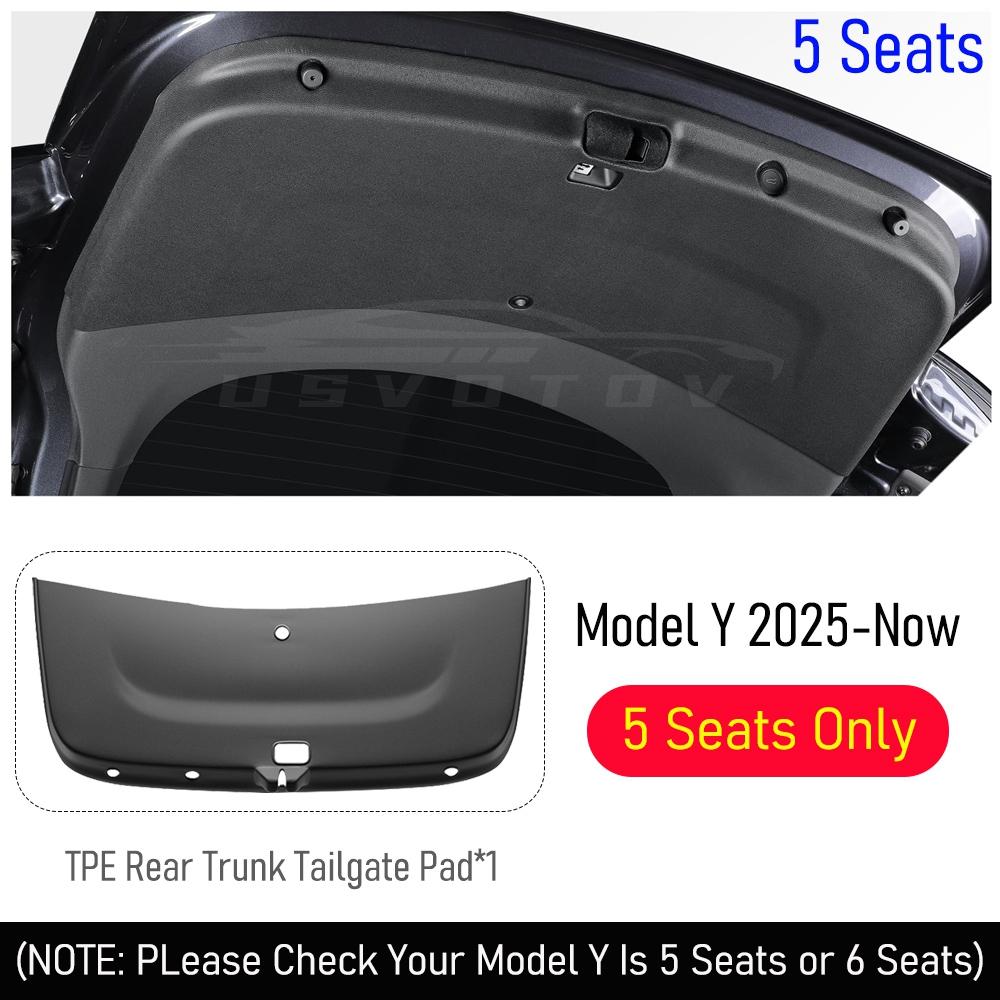 Trunk Mats for Tesla Model Y L YL Model Y Juniper 2025 2026 Rear Trunk Tailgate Mat All Weather Cargo Liner Pad Trim Accessories