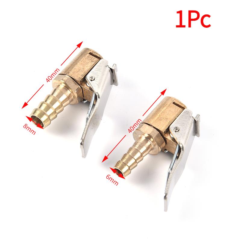1Pc Brass Car Tyre Inflator Valve Connector Air Chuck Tire Clip Lock-on Car Adapter. Valve Stems 1