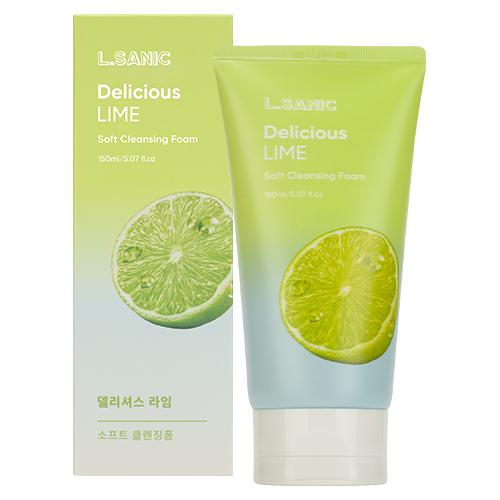 

L.Sanic Delicious Lime Soft Cleansing Foam Очищающая пенка для умывания с экстрактом лайма 150мл