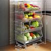 Multi-Layer Floor-Standing Kitchen Storage Rack