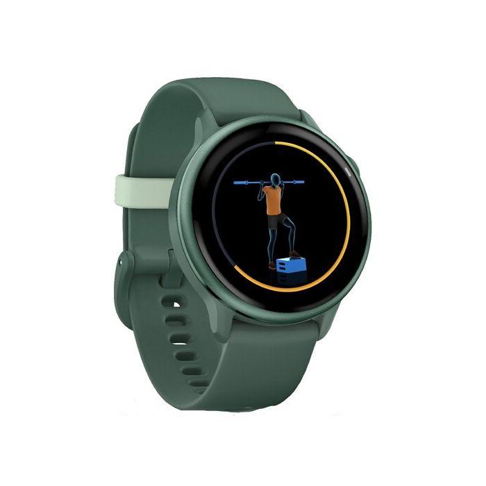 Montre Connectée Garmin Vívoactive 6, Lunette Metallic Jasper Green Avec Boîtier Vert Sapin
