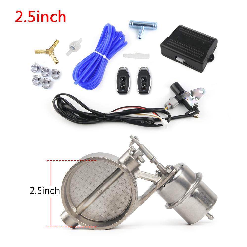 

Комплект выпускного клапана управления с вакуумным приводом CUTOUT 2 2,36 2,5 2,75 3 3,5-дюймовая труба CLOSE STYLE с беспроводным пультом дистанционного управления