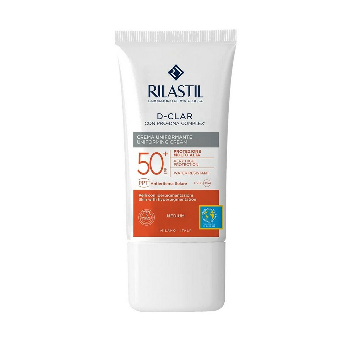 

Fluide Solaire Anti-Tâches Rilastil Sun System D-Clar Spf 50+ Medium (40 ml)
