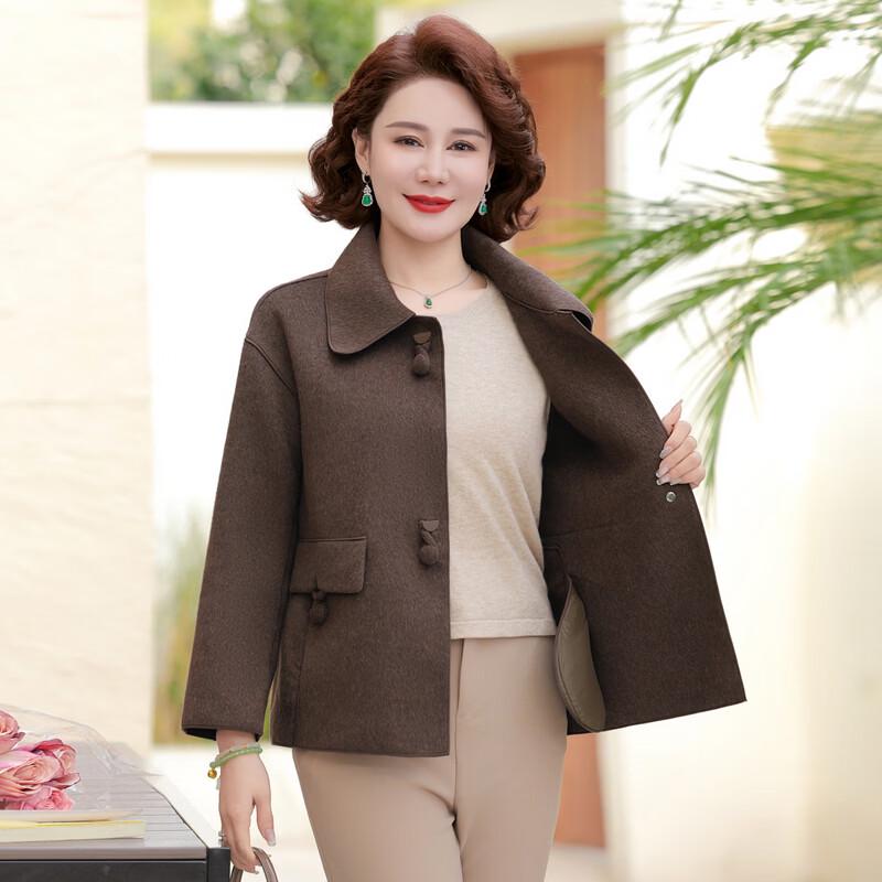Hengyuanxiang Women's Chic Autumn Lapel Short Jacket