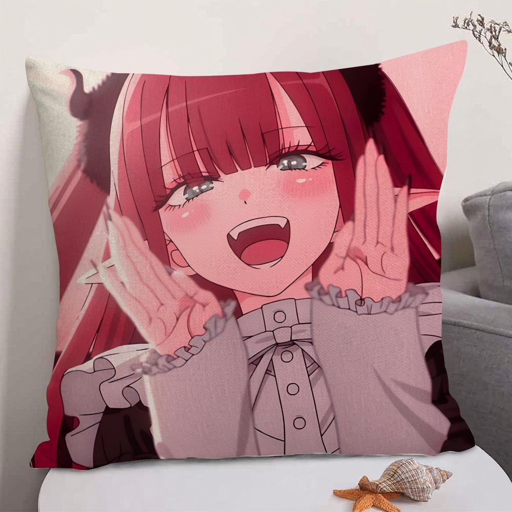 Anime MMy Dress Up Darling Cushion Cover Natural Linen Organic Fabric DoubleSided Printing Sofa Home Decor Gift Pillow Case