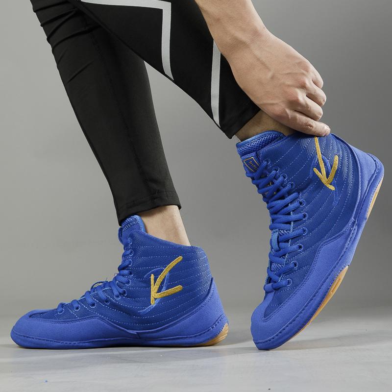 Vysoké Pánské Boxerské Boty Prodyšné Bojové Zápasnické Boty Dámské Protiskluzové Sanda Tenisky Síťované Boxerské Tréninkové Boty