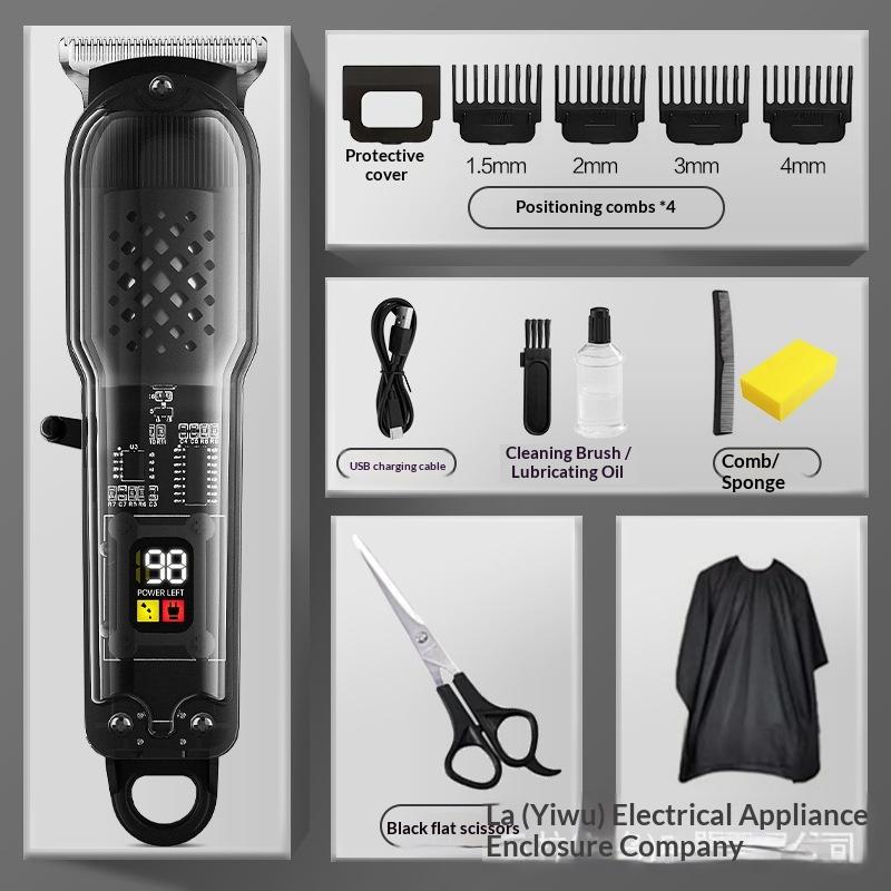 New style hair clipper transparent hair clipper hair clipper hair salon hair clipper professional barber shop electric clipper razor