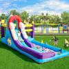 Tobogan gonflabil comercial, Combinație Bouncer gonflabil, Combinație Casă gonflabilă cu tobogan, perete de cățărare, obstacole, trambulină, piscină cu bile