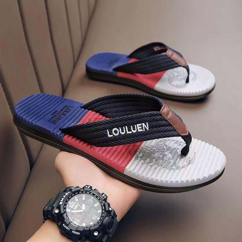 Trendy Men's Summer Flip-Flops - New Style Toe-Post Sandals for the Beach
