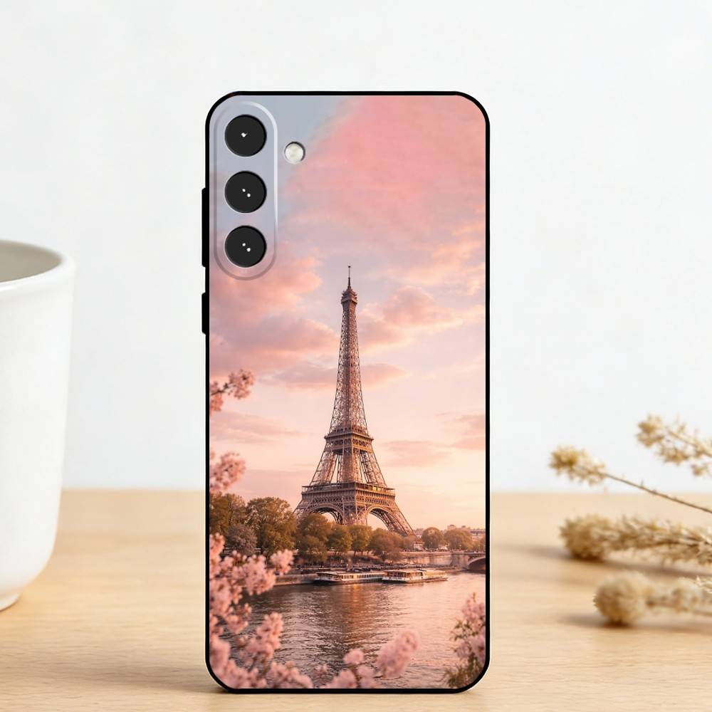 E-Eiffel T-Tower    Phone Case For Samsung Galaxy A73,A72,A71,A70,A53,A52,A51,Others Soft Black Cover