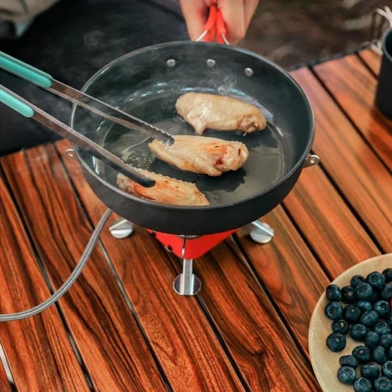 Outdoor Portable Foldable Cassette Stove Mini Camping High-power Windproof Gas Stove Camping Hiking Picnic Barbecue Stove