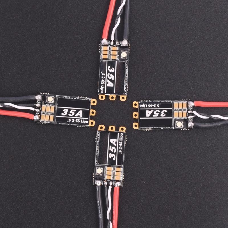 For BLHeli-S 2-6S Brushless Speed Controller 35A 45A with LED Light For Remote Control FPV Drones Parts