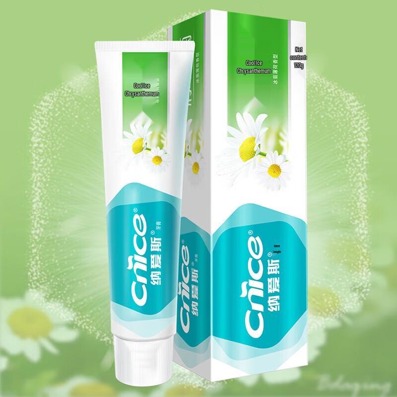 Nice Cool Ice Chrysanthemum & Natural Salt White Toothpaste