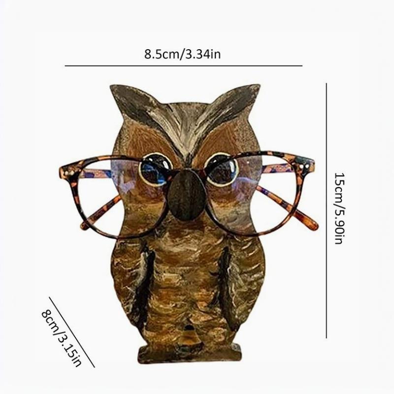 Cute Wooden Animal Sunglass Display Rack Shelf Animal Eyeglasses Show Stand Animal Glasses Rack Jewelry Storage Holders & Racks