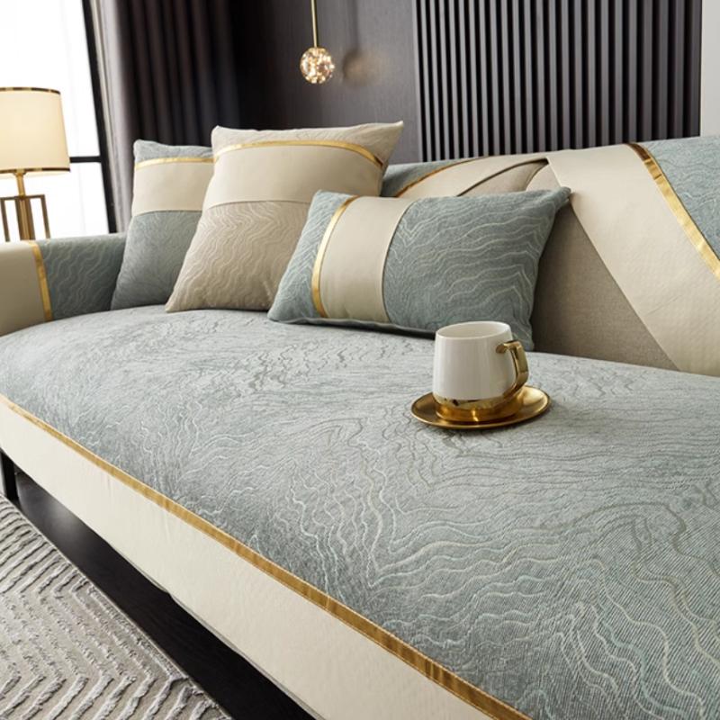 Легкая роскошная подушка для дивана Chenier Solid Cheniel Противоскользящий чехол — фото 10