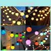 Solar Led String Lights 5m Waterproof Outdoor Decor For Camping And Parties