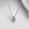 Women Necklace Gold or Silver Plated Waterdrop Pendant Jewelry Gift for Girls and Ladies 40+5cm Chain Length